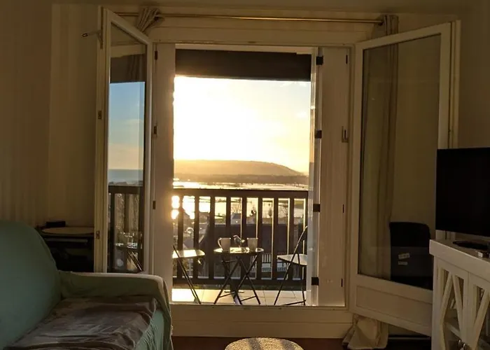 Le Panoramique, F2- Vue Imprenable, Wifi & Parking Apartament Blonville-sur-Mer